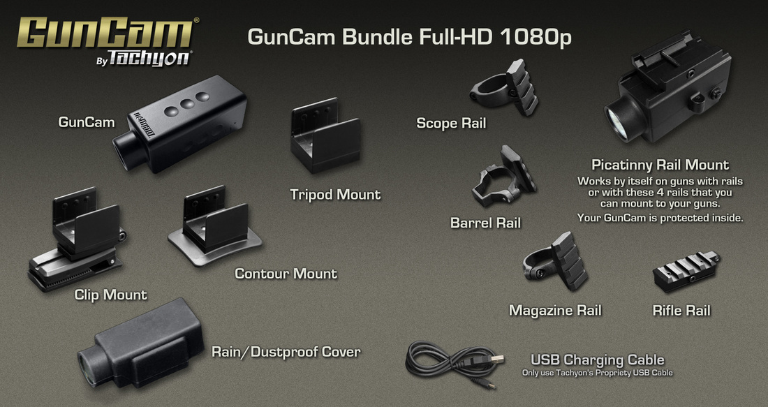 GunCam, Gun Camera, gun mounted cameras,Tachyon, Bundle, hunting, shooting